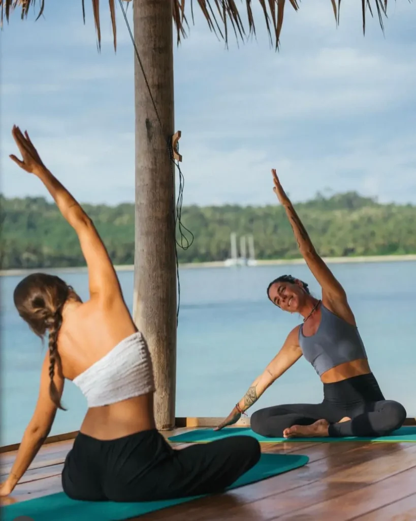 complimentary yoga for injury prevention - surfing in the mentawais