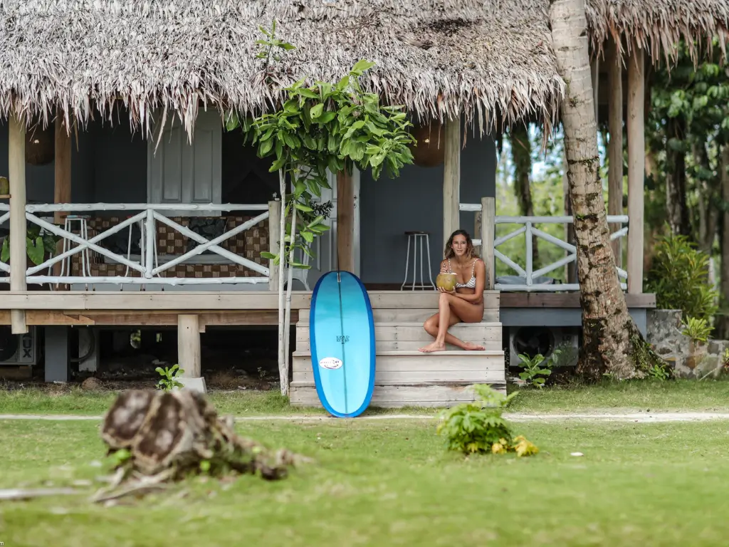 longboarding at aloita resort in the mentawai islands