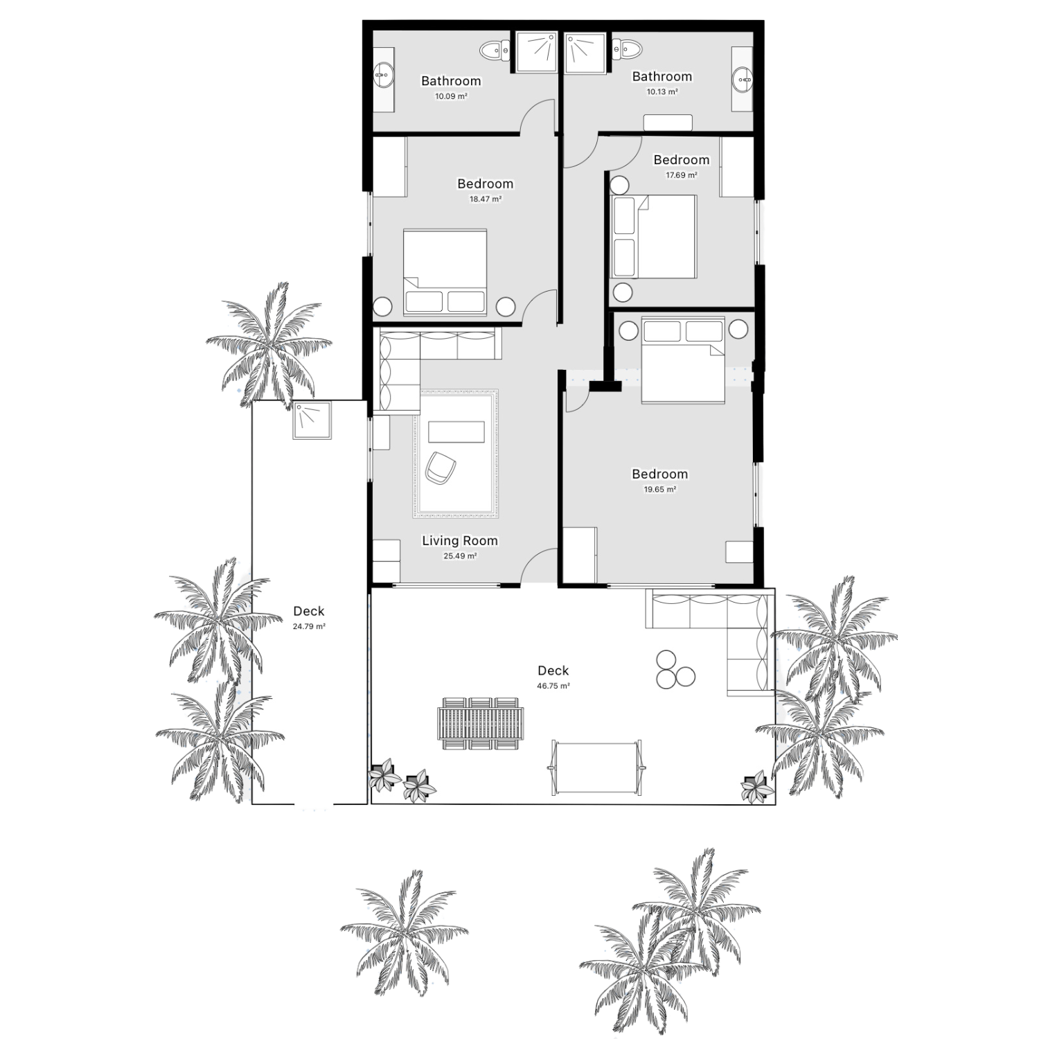 floor plan of villa ka koat