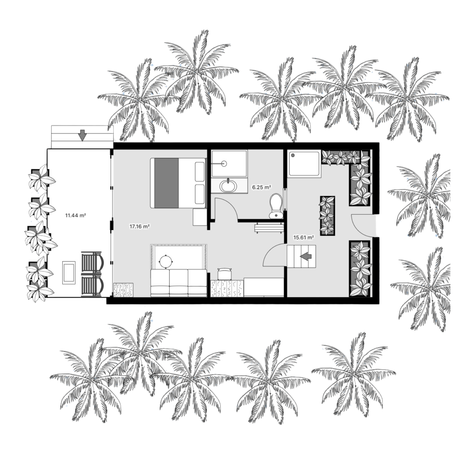 floor plan villa aloita